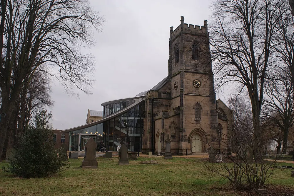 St Barnabas' Church, Erdington, the local landmark of B23