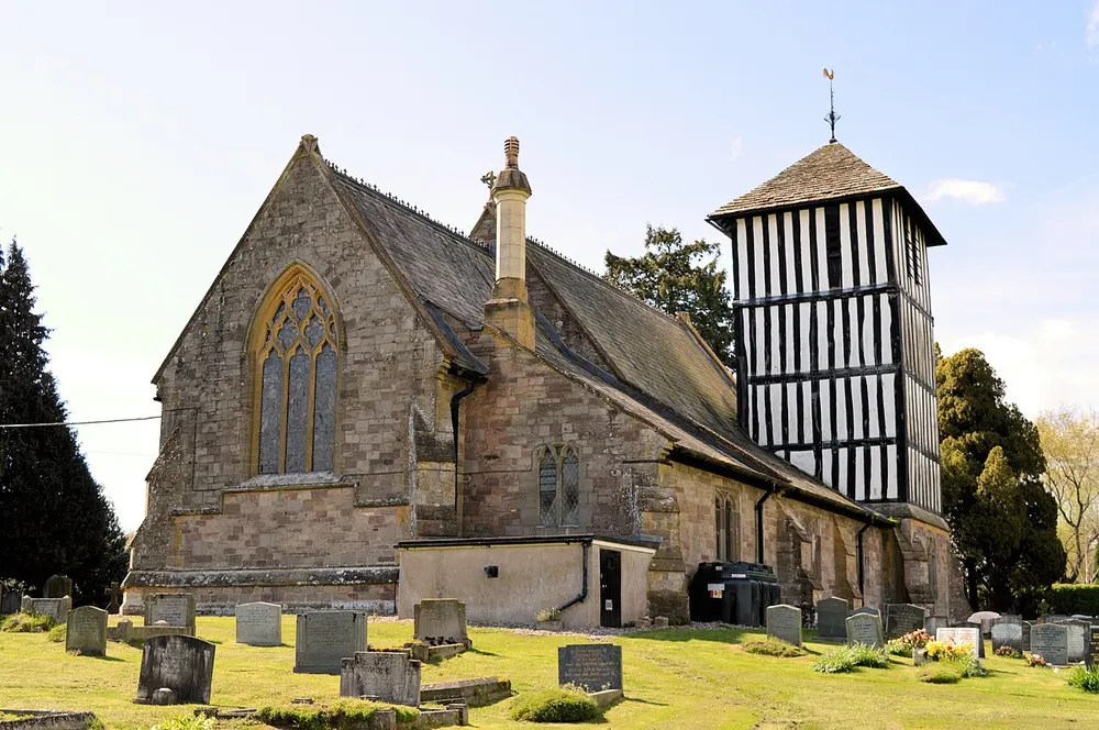Church of St Mary Magdalene, Stretton Sugwas, the local landmark of HR4
