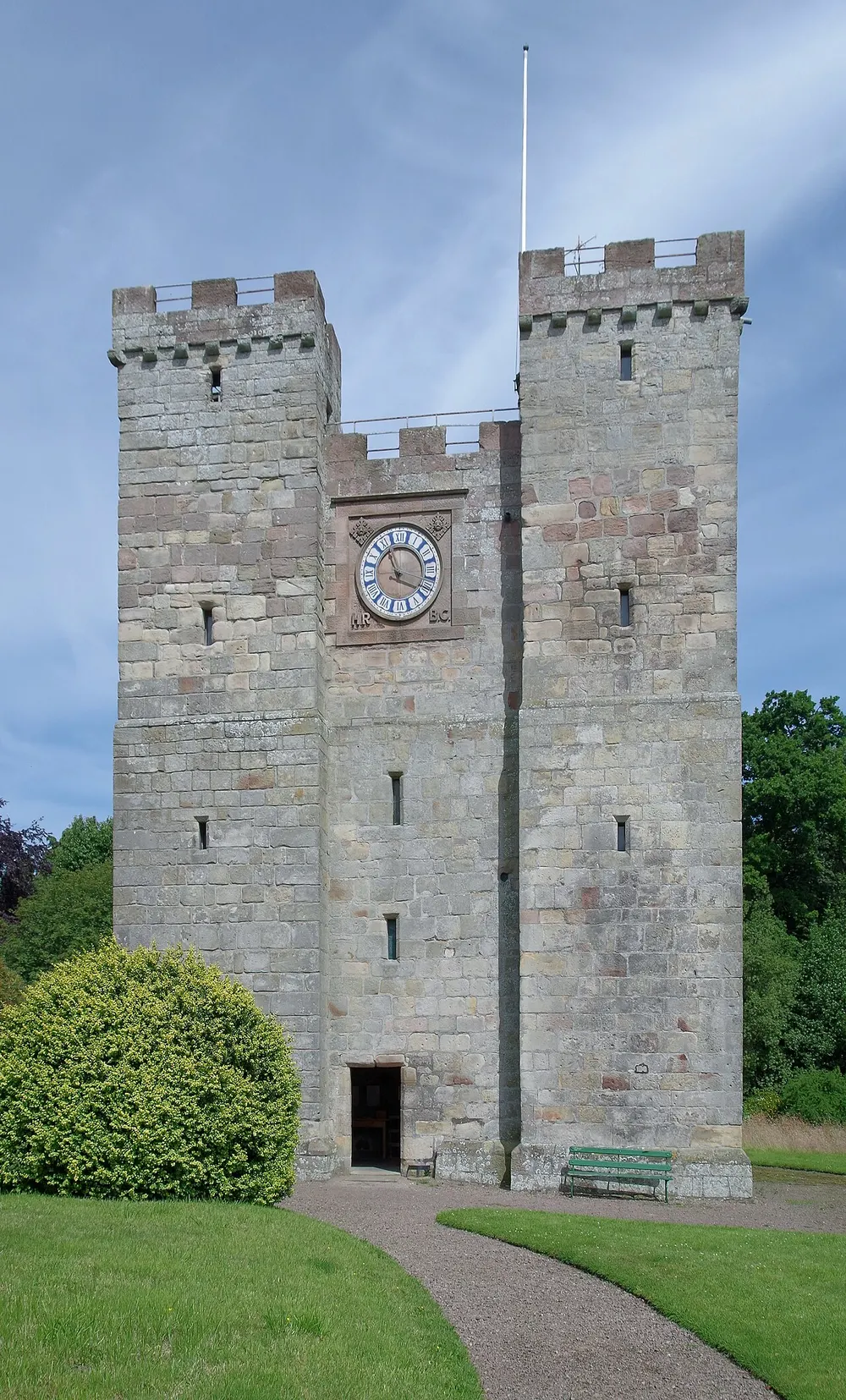 Preston Tower, Northumberland, the local landmark of NE67