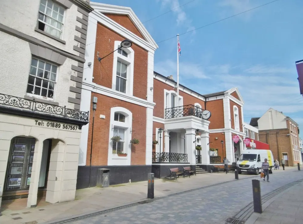 Uttoxeter Town Hall, the local landmark of ST14