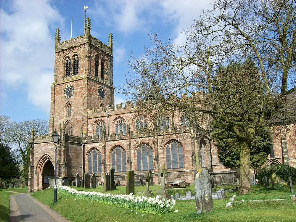 Holy Trinity Church, Eccleshall, the local landmark of ST21