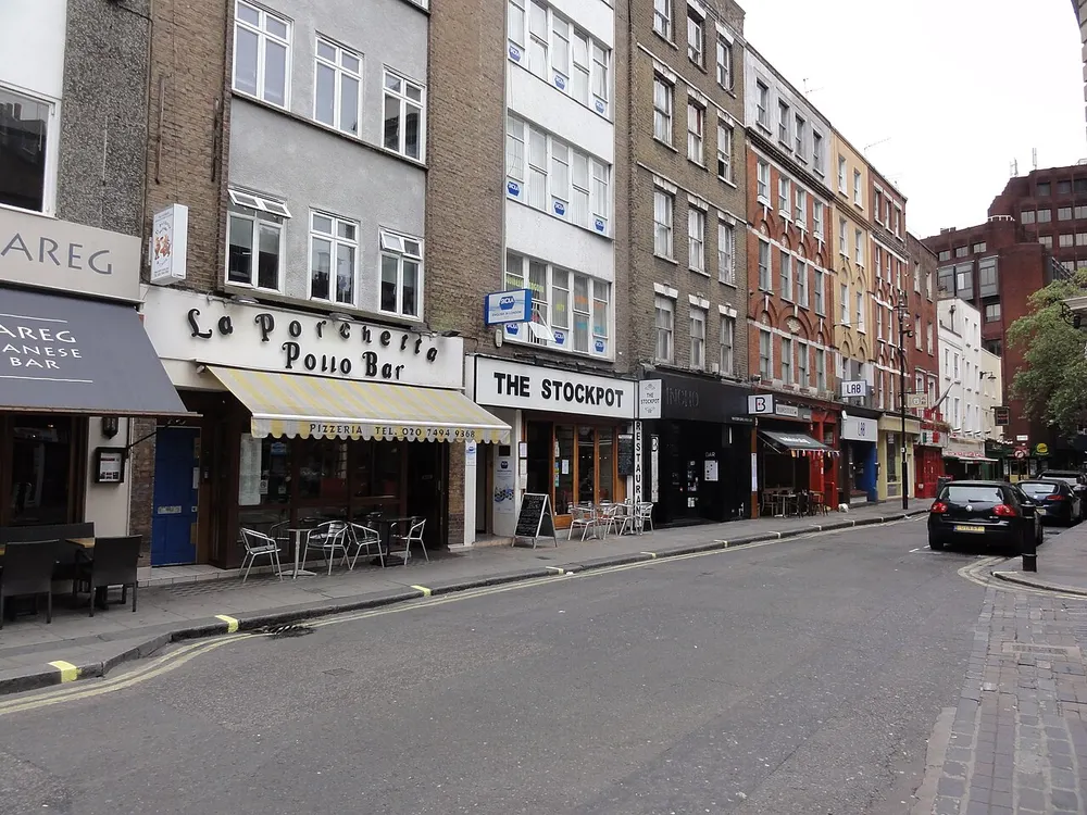 Old Compton Street, the local landmark of W1D