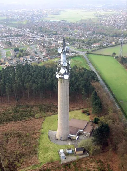 Pye Green BT Tower, the local landmark of WS12